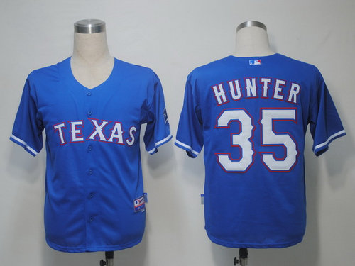 Texas Rangers 35 Hunter Blue Cool Base Jerseys Texas Rangers 35 Hunter Blue Cool Base Jerseys
