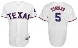 Kids Texans Rangers #5 Kinsler white Jerseys