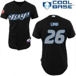 Toronto Blue Jays #26 Adam lind black cool base Jerseys