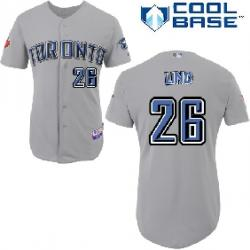 Toronto Blue Jays #26 Adam lind grey cool base Jerseys