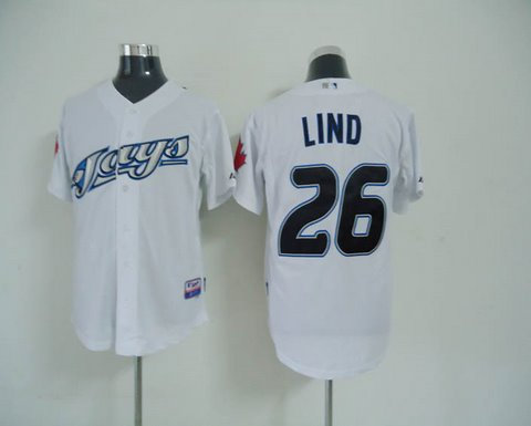 Toronto Blue Jays 26 LIND white Cool Base Jersey