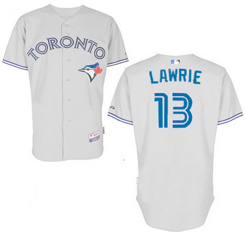 2012 Toronto Blue Jays 13 Brett Lawrie white cool base jersey 2012 Toronto Blue Jays 13 Brett Lawrie white cool base jersey