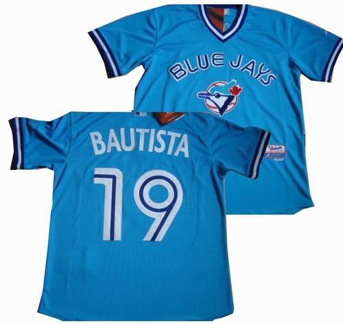 Toronto Blue Jays 19 Jose Bautista blue Jersey Toronto Blue Jays 19 Jose Bautista blue Jersey