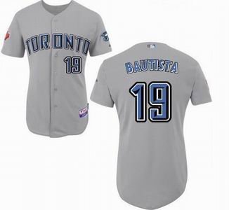 Toronto Blue Jays 19 Jose Bautista grey jerseys Toronto Blue Jays 19 Jose Bautista grey jerseys