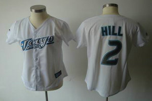 women Toronto Blue Jays 2 hill white jerseys