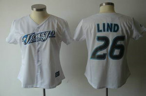 women Toronto Blue Jays 26 lind white jerseys