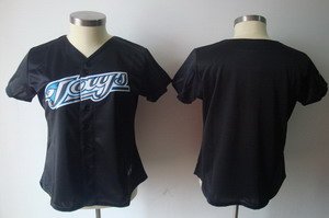 Women Toronto Blue Jays Blank Jerseys Black