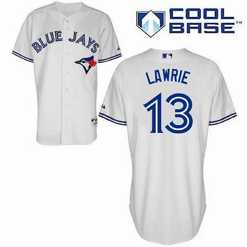 Youth 2012 Toronto Blue Jays 13 Brett Lawrie white cool base jersey