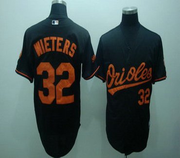 Baltimore Orioles 32 Wieters Black Jerseys Cool base Stitched MLB Jersey