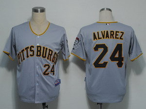 Pittsburgh Pirates 24 Alvarez Grey Cool Base