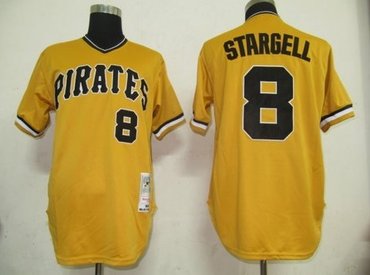Pittsburgh Pirates 8 Willie Stargell Yellow Jersey