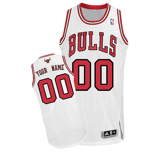 Bulls Personalized Authentic White Jersey (S-5XL)