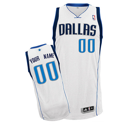 Mavericks Personalized Authentic White Jersey (S-5XL)