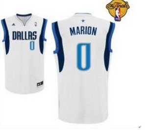 Dallas Mavericks 0 Shawn Marion white with 2011 Finals Jersey