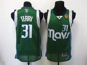 dallas mavericks 31 terry Swingman green 2011 Finals