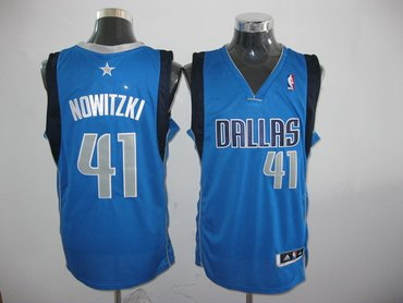 Dallas Mavericks 41# nowitzki blue