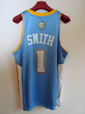 Denver Nuggets Jr.Smith #1 blue jersey