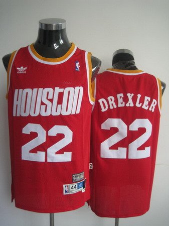 Houston Rockets 22 DREXLER red jersesy Houston Rockets 22 DREXLER red jersesy
