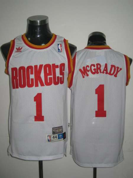 NBA Houston Rockets #1 Tracy McGrady white NBA Houston Rockets #1 Tracy McGrady white