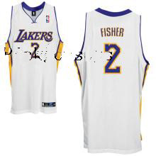 Los Angeles Lakers Fisher Derek #2 white