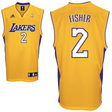 Los Angeles Lakers Fisher Derek #2 yellow