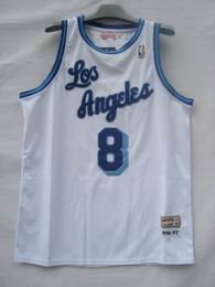 Los Angeles Lakers Kobe Bryant #8 white throwback
