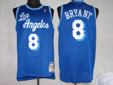 NBA Jersey Los Angeless Lakers 8# Bryant Blue(mitchellandness NBA Jersey Los Angeless Lakers 8# Bryant Blue(mitchellandness
