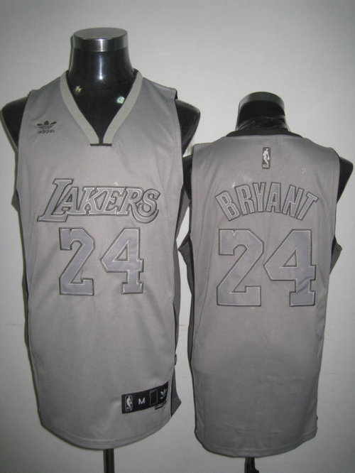 NBA Jerseys Lakers 24# BRYANT Gray NBA Jerseys Lakers 24# BRYANT Gray