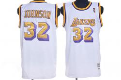 NBA Los Angeless Lakers #32 Johnson white Jerseys NBA Los Angeless Lakers #32 Johnson white Jerseys