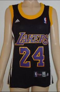 WOMEN Los Angeles Lakers 24 Kobe Bryant BLACK Jers