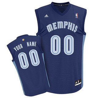 Memphis Grizzlies Youth Custom dk blue Jersey Memphis Grizzlies Youth Custom dk blue Jersey