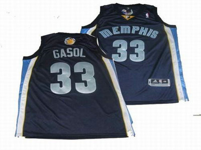 Memphis Grizzlies 33 GASOL DK BLUE Jersey Memphis Grizzlies 33 GASOL DK BLUE Jersey