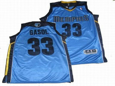 Memphis Grizzlies 33 GASOL lt blue Jersey Memphis Grizzlies 33 GASOL lt blue Jersey