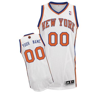 Knicks Personalized Authentic White Jersey (S-5XL)