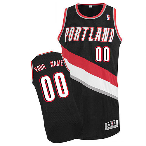 Trail Blazers Personalized Authentic Black Jersey (S-5XL)