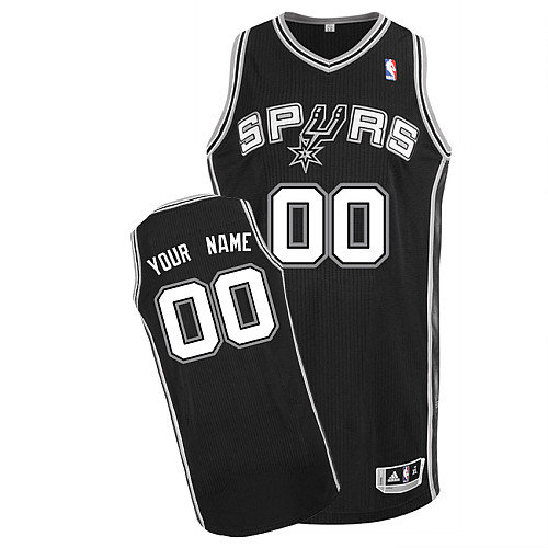 Spurs Personalized Authentic Black Jersey (S-5XL)