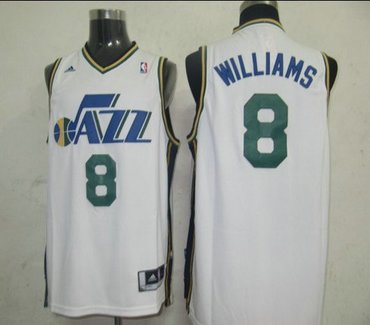 NBA Jerseys Utah Jazz 8 WILLIAMS White【Swingman