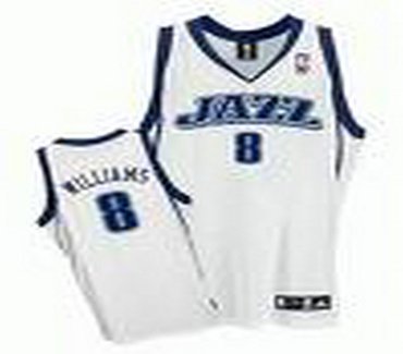 Utah Jazz #8 Deron Williams White Jersey Utah Jazz #8 Deron Williams White Jersey
