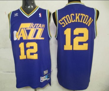 Utah Jazz 12 STOCKTON Purple Swingman Jerseys Utah Jazz 12 STOCKTON Purple Swingman Jerseys