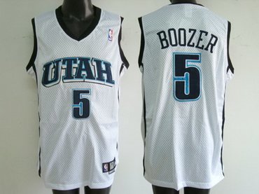 Utah Jazz 5 BOOZER white jerseys Utah Jazz 5 BOOZER white jerseys