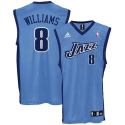 Utah Jazz Deron Williams #8 blue swingman jersey Utah Jazz Deron Williams #8 blue swingman jersey