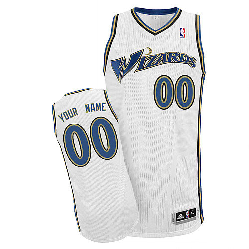 Wizards Personalized Authentic White Jersey (S-5XL)