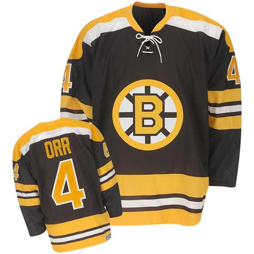 Boston Bruins #4 Bobby Orr  Black Jersey