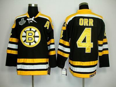 NEW Boston Bruins 4 Bobby Orr 2011 Stanley Cup black Jersey NEW Boston Bruins 4 Bobby Orr 2011 Stanley Cup black Jersey