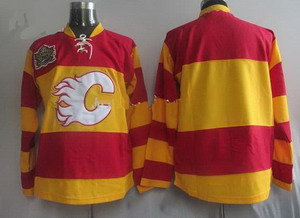 Calgary Flames Blank Red Orange Classic  Jersey