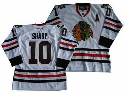 new Chicago Blackhawks 10 Patrick Sharp  white Jersey