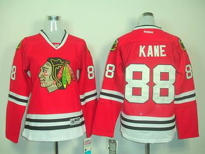 Women Chicago Blackhawks 88 Patrick Kane Red Jersey