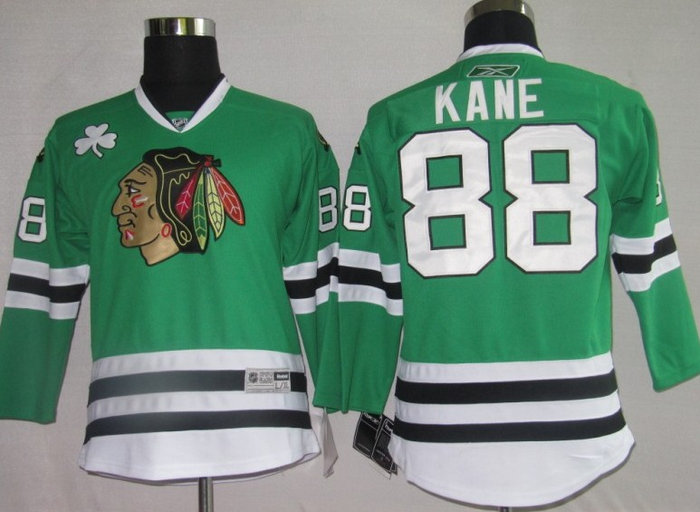 NHL Jerseys Chicago Blackhawks 88 Patrick Kane Green【KIDS NHL Jerseys Chicago Blackhawks 88 Patrick Kane Green【KIDS