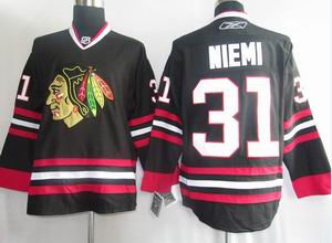 Youth NHL Jerseys Chicago Blackhawks 31 Niemi Black