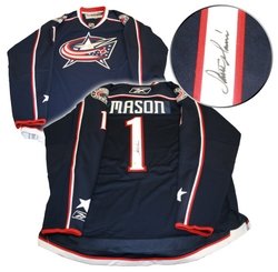 NHL Columbus Blue Jackets #1 Mason Blue Jersey NHL Columbus Blue Jackets #1 Mason Blue Jersey